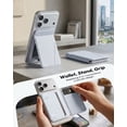 thumbnail image 3 of FITO for MagSafe Wallet Stand, 3 Card Holder, RFID Blocking, Magnetic Phone Wallet for iPhone 17e/17/16/15/14/13/12 (Not for 13/12 Mini) Sky Blue, 3 of 6