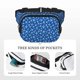 thumbnail image 5 of Fotbe Airplanes in the Sky Cangurera Cuadrada con Estampado de Doble Capa, Bolsa de Cintura Ajustable Mini para Hombres y Mujeres, 5 of 9
