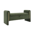 thumbnail image 6 of LUCKHAO 52” Modern Teddy Bedroom Bench, Storage Bench Ottoman End of Bed Bench with Armrest, for Bedroom, Entryway, Closet, 6 of 10