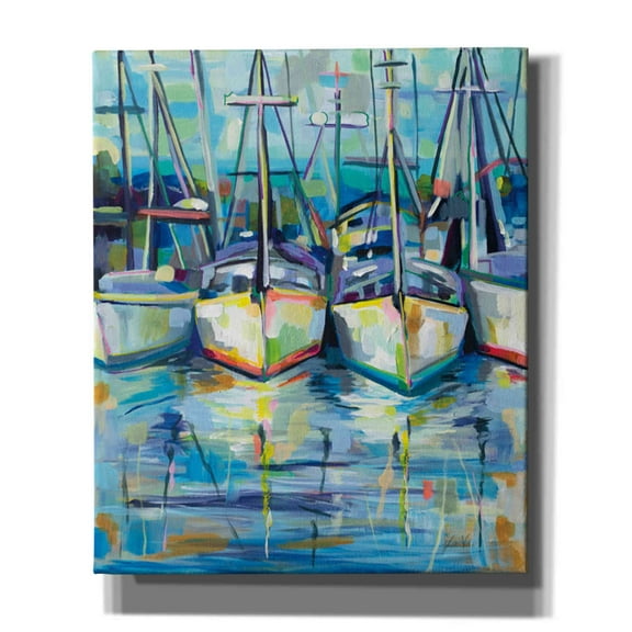 Epic Graffiti "Morning Dock" by Jeanette Vertentes, Canvas Wall Art, 20"x24"