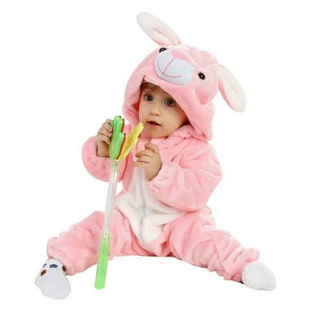

HuaAngel Baby Bunting Winter Suit Newborn Infant Toddler Winter Romper with Fleece Hood