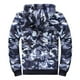 thumbnail image 3 of Chaquetas Casuales Con Capucha Para Hombres Con Cremallera Sudaderas Con Capucha de Lana Jersey Cálido Invierno Fuzzy Sherpa Forrado Chaquetas de Camuflaje Abrigos Para Hombres Odeerbi ODB-4, 3 of 5