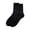 Black, variant on 12 Pairs Crew Socks for Women Shimmer Metallic Thin Summer Mid Calf Sock,Silver,One Size