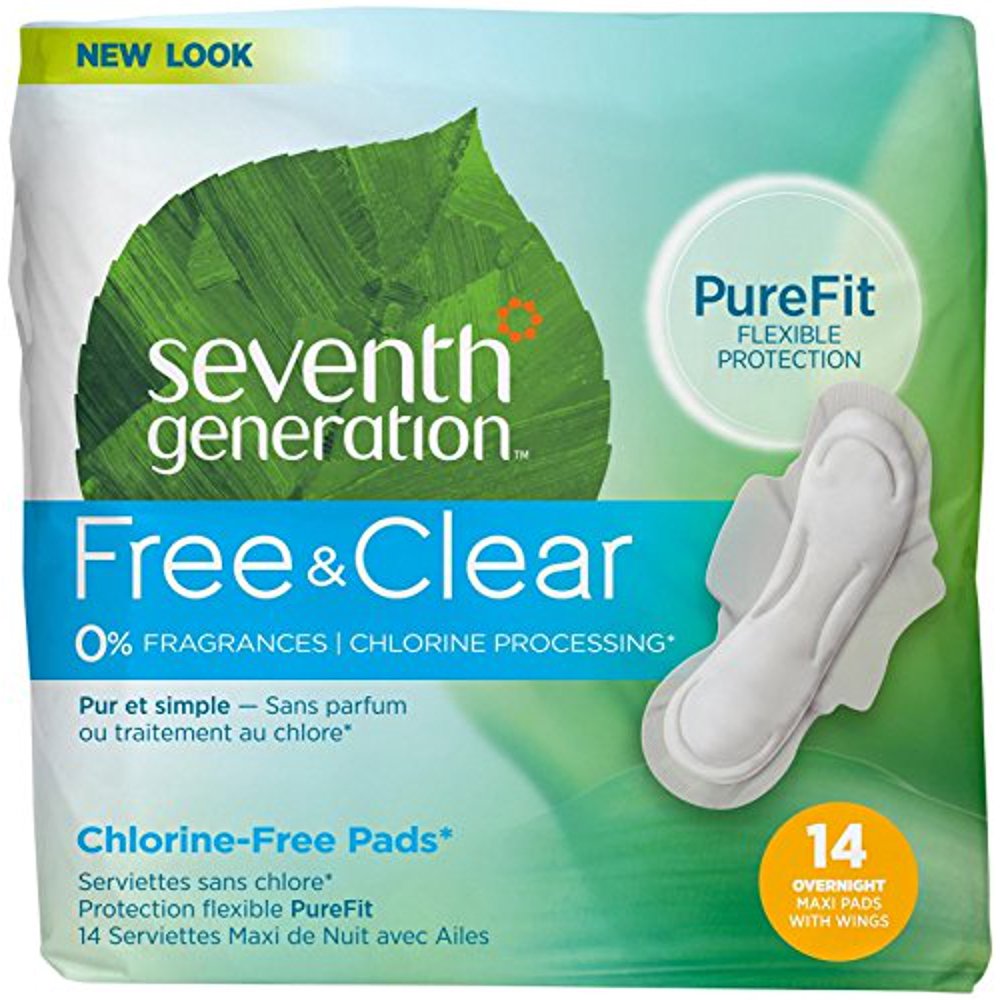 Seventh Generation Overnight Maxi Pads (1x14 CT)