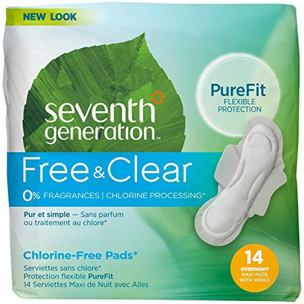 Seventh Generation Overnight Maxi Pads (1x14 CT)