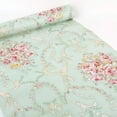 thumbnail image 2 of Vintage Floral Adhesive Paper Shelf Liner Peel Stick Dresser Drawer Sticker Home Deco 17.7inch by 118inch, 2 of 7
