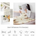 thumbnail image 4 of Fall Squirrel Pumpkin Sunflower Leaf Farmhouse Thanksgiving Throw Flannel Blanket 30x40In Super Soft Cozy Bed Blanket, Lightweight Plush Fuzzy Bed Throw for Bedroom Sofa Couch Living Room, 4 of 4