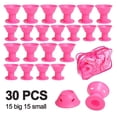 thumbnail image 1 of Ensemble de Boucleurs en Silicone, Petits Rouleaux à Cheveux en Silicone, 1 of 9