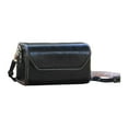 thumbnail image 2 of Camera Fotografía Fotografía bolsa bolso de cuerpo cruzado con bolsillos con de protección de la caja protectora a prueba de golpes PU Bolsa de Negro, 2 of 9
