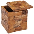 thumbnail image 2 of vidaXL Tabouret de Rangement en Bois de Teck Massif, 2 of 5