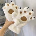 thumbnail image 4 of Daznico Cute Bear Plush Mittens Soft Lined Windproof Warm Winter Gloves with Detachable Neck Strap for Students Cycling and Daily Cold Weather Outdoor Wear, 4 of 4