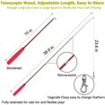 thumbnail image 3 of Juguetes interactivos de plumas para gatos, 2 piezas de varita retráctil para gatos y 9 piezas de recargas de plumas de gusano onduladas, juguetes para gatos para gatos de interior Gatito Jugar Chase Feliz Sencillez, 3 of 5