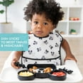 thumbnail image 2 of Bumkins Baby Disney Silicone Grip Dish and Chewtensils Set, Plate and Utensils for Ages 6 Mos+ (Mickey Mouse), 2 of 6