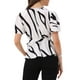 thumbnail image 3 of INSPIRAR CHIC Blusa Elegante con Cintura Elástica y Cuello en V con Volantes para Mujeres XL Blanca, 3 of 6