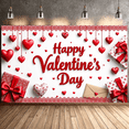 thumbnail image 7 of LUUFILx Valentine's Day Decorative Banner Valentine's Backdrop Photography Props Events Anniversaries Party Supplies Romantic Gifts Wall Decorations, 7 of 7