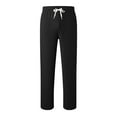 thumbnail image 6 of felwors Women's Casual Fleece Lined High Waist Joggers - Elastic Waistband with Pockets Black, S, 6 of 7