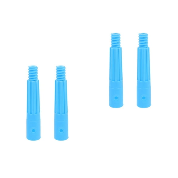 FRCOLOR 4 pcs   Threaded Tips Replacement Broom Handle Threaded End Replacement Tips for Extension or Telescopic Pole American Type