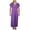 Purple, variant on Plus Size Empire Waist V-neck Maxi Dress Wine 2X