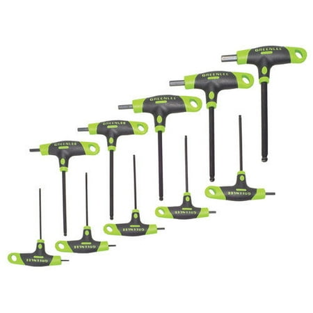 Greenlee 0254-40 10-Piece T-Handle Hex Key Driver Set