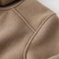 thumbnail image 4 of ohmzyzo Men's Fleece Jackets Full Zip Up Hoodies Loose Fit Hooded Coats Sherpa Lined Warm Winter Jackets Casual Solid Color Outerwear Coffee 3XL, 4 of 8