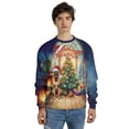 thumbnail image 4 of Merry Christmas Belgian Malinois Santa Hat Xmas Tree Winter Holiday All Over Print 3D Sweatshirt Unisex Merch Sheepdog Dog Lover Gifts - 01013, 4 of 6
