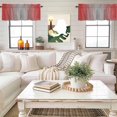 thumbnail image 4 of Ombre Valance Curtain Red and Grey Gradient Window Valances Rod Pocket Short Curtains Window Treatments for Kitchen Bedroom Bathroom Laundry 42" x 12", 4 of 9