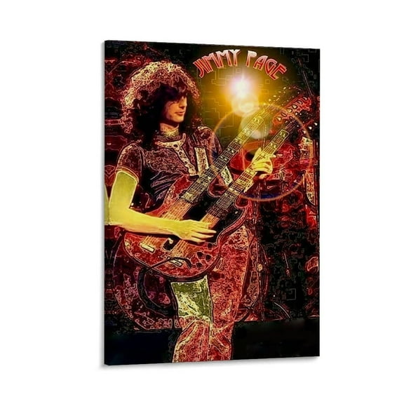 Jimmy Page Canvas Poster Bedroom Decor Office Decor Gifts
