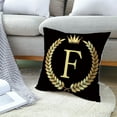 thumbnail image 4 of Deyuer Pillow Cases Decorative Skin-friendly Washable Black Gold Throw Pillow Cover for Home, 4 of 8