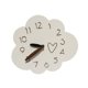thumbnail image 2 of Reloj de pared con diseño de nube, silencioso y creativo, para habitación infantil, guardería, interior con patrón de corazón, 2 of 9