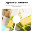 thumbnail image 2 of EeaseCA Kitchen Sink Caddy Sponge Holder Scratcher Holder Cleaning Brush Holder Sink Organizer (Green), 2 of 8