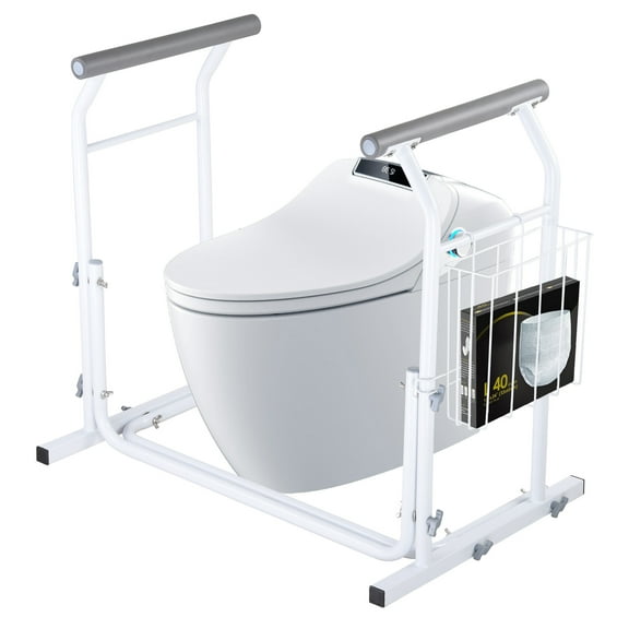 Yescom Toilet Safety Rails Frame, Elderly Assistance Products Handles for Seniors Disabled Metal 18" Width