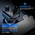 thumbnail image 5 of Doosl Bluetooth 5.0 FM Transmitter for Car, Wireless Bluetooth Car Adapter with QC3.0 & USB-C PD 20W Car Charger, Mp3 Player Radio Transmitter Supports Hands-Free Calling, Black, 5 of 8