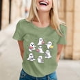 thumbnail image 2 of Women T Shirt Halloween Graphic Short Sleeve Shirt Casual Tops, 2 of 7