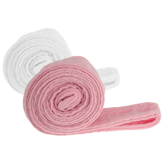 OUNONA 2Pcs Soft Flannel Bathrobe Waist Belts Replacement Adjustable Tie for Hotel Robes