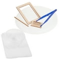 thumbnail image 4 of 2 Sets Wooden Paper Handicraft Mold Frame Screen Kids DIY Paper Craft Kits, 4 of 8