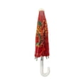thumbnail image 6 of THY COLLECTIBLES Pack of 2 Mini Lace Umbrella Parasols with Sequins - Delicate Dolls Size Decorative Small Umbrella for Weddings, Baby Showers, Parties and Events - 11.6 inch Diameter Red, 6 of 7