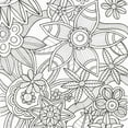 thumbnail image 2 of Varacek, Pam 26x26 White Modern Wood Framed Museum Art Print Titled - Intricate Flowers, 2 of 4