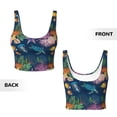 thumbnail image 5 of Lsque Undersea Animals Printed Women'S Sports Bra, Compression, Moisture Wicking, High-Impact Sports Bra For Women,Supportive sports bra-Large, 5 of 9