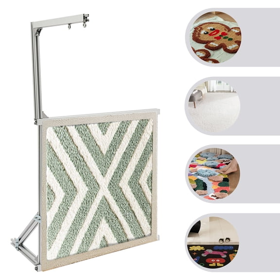 Aluminum Alloy Tufting Frame, 35.5 Inch Plush Frame for Rug Making, Easy to Clean, Rug Tufting Frame for DIY
