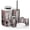 Color 3, variant on Bathroom Accessory Set 6 Piece with Raccoon Watercolor creativity fur cute wild animal Toothbrush Holder, Soap Dispenser, Soap Dish, Trash Can, Toothbrush Cup, Toilet Brush Holder