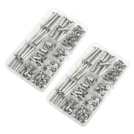 

Chicago Screw Binding Screws Posts Assortment Kit for DIY Leather Bookbinding Crafts(240Pcs )