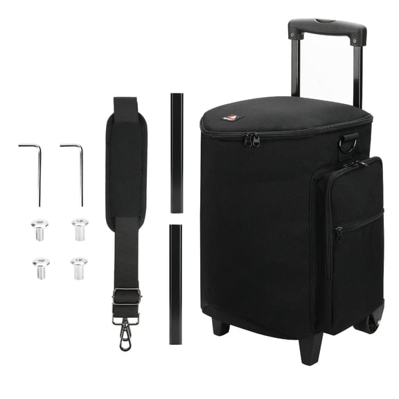 Carrying Case Rolling Speaker Bag forW1re1essSpeaker Foldable Storage Bag