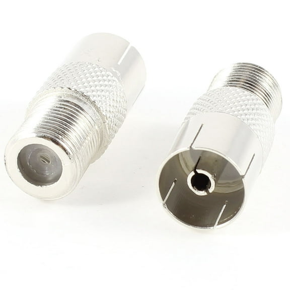 2pcs F Type Female to TV PAL Female F/F RF Connector Coupler Coaxial Adapter