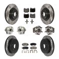 thumbnail image 1 of Transit Auto Front Rear Hub Bearings Assembly Coated Disc Brake Rotors and Semi-Metallic Pads Kit (10Pc) for Car 2017 Subaru BRZ Limited Premium Without Brembo Brakes - Left Right Side KBB-130538, 1 of 11