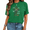 1-Green, variant on COZYMY Women's Graphic Crewneck Tee Flower Nature Print Red Short Sleeve Top Casual Relaxed Fit Versatile Summer Shirt Trendy Everyday Wear