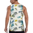 thumbnail image 2 of Sigee Watercolor Leaves for Men's Workout Tank Top, Athletic Gym Sleeveless Shirt - Quick Dry, Lightweight, Breathable Large, 2 of 9