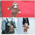 thumbnail image 4 of llaveros de peluche de perezoso adorables, colgantes para mochilas, monederos y llaves., 4 of 8