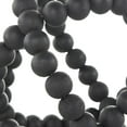 thumbnail image 4 of DecMode Black 6" Beaded Wood Orbs & Vase Filler with Overlapping Rings (3 Count), 4 of 10
