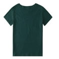 thumbnail image 5 of pstuiky Women'S Tops Casual Short Sleeve Solid Color Summer Tops Comfy Loose Fit Crew Neck Athletic Shirts Women'S Workout Tops, 5 of 9