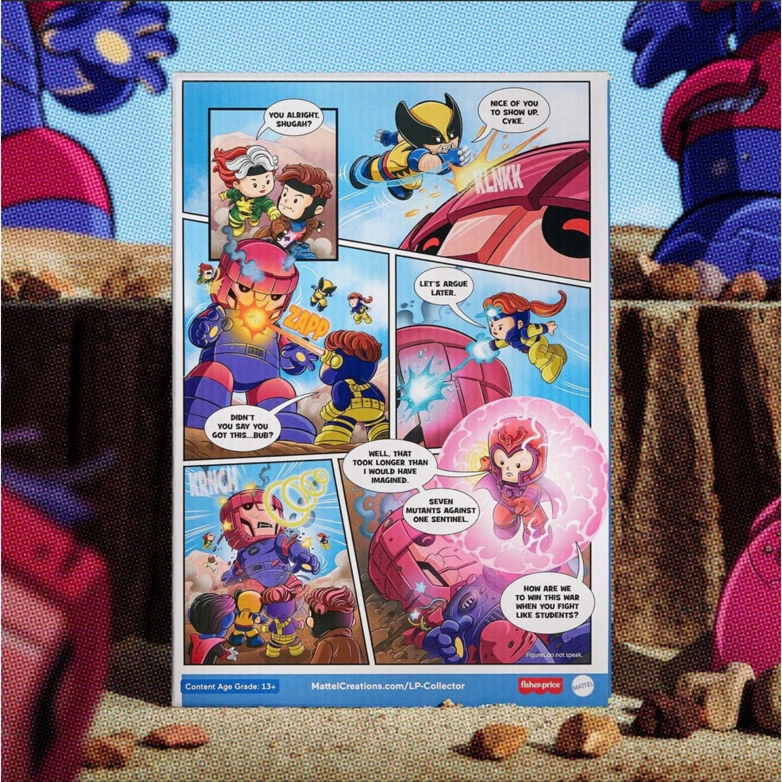 Marvel X-Men '97 Issue 2 Little People Collector 4 Piece Figure Set Fisher-Price